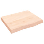 Bathroom Countertop 60x50x cm Untreated Solid Wood 3156013