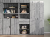 Highboard Grey Sonoma 45x42.5x185 cm Engineered Wood 3281453