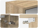 Bathroom Mirror Cabinet with Shelf Sonoma Oak 43 x 16 x 62.5 cm 889137