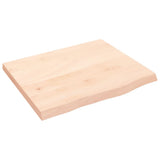 Wall Shelf 60x50x cm Untreated Solid Wood Oak 363531
