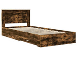 Bed Frame with Drawer with Headboard Manual Engineered Wood 3410362