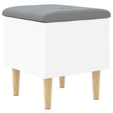 Storage Bench White 42x42x46 cm Engineered Wood 835061