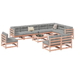 ZNTS 11 Piece Garden Sofa Set Solid Wood Douglas Fir 3299487