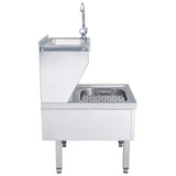 51116 Commercial Hand Wash Sink with Faucet Freestanding Stainless Steel