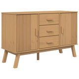 Sideboard OLDEN Brown 114x43x73.5cm Solid Wood Pine 358597