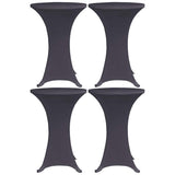 Stretch Table Cover 4 pcs 80 cm Anthracite 279086