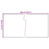 Balcony Screen Black 600x80 cm Poly Rattan 156304