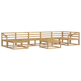 Outdoor Sofa Set 8 pcs White Solid Acacia Wood 3386808