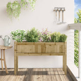 Garden Planter with Legs 110x31x70 cm Impregnated Wood Pine 837572