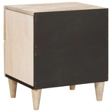 Bedside Cabinet Beige 40 x 33 x 46 cm Solid Acacia wood 4018114