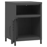 Nightstand Anthracite 35x35x51 cm Steel 336222