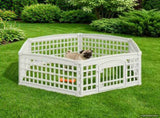 6 Panel Dog Playpen White 179 x 151 x 58 cm Plastic 42027223