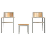 Garden Dining Set 3 pcs Brown 3334846