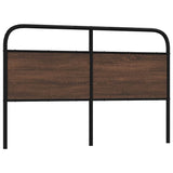 Replace Headboard Brown Oak 160 cm Steel and Engineered Wood 4100342