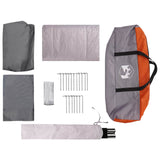 Family Tent with Roof Grey and Orange 500 x 400 x 230 cm 42028503