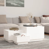 Storage Boxes with Lids 3 pcs White Solid Wood Pine 818246