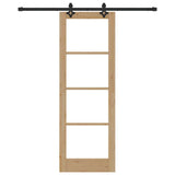 Sliding Door ORKDAL Natural and Black 73.5 x 211 cm 3332157