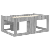 Kids'Bed Frame with Storage Grey Sonoma 80 x 160 cm 3422624