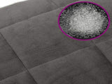 Weighted Blanket Grey 138x200 cm Single 6 kg Fabric 350772