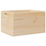 Wooden Box with Handles 40x30x23 cm Solid Wood Pine 4017394