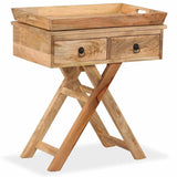 244952 Side Table Solid Mango Wood 65x40x76 cm