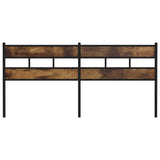 Replace Headboard Smoked Oak 200 cm Iron and Engineered Wood 4017091