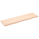 Wall Shelf 180x50x cm Untreated Solid Wood Oak 363601