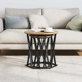 Coffee Table 2 pcs Artisan Oak Engineered Wood and Steel 868266