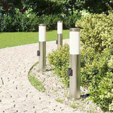Bollard Lights with Outlet 3pcs 50 cm Stainless Steel IP44 4006012