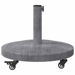 Outdoor Umbrella Base Dark grey wood look 48 x 48 x 32 cm 42010013