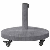 Outdoor Umbrella Base Dark grey wood look 48 x 48 x 32 cm 42010013