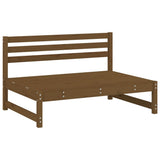 2 Piece Garden Lounge Set Honey Brown Solid Wood Pine 825726