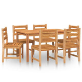 7 Piece Garden Dining Set Solid Wood Teak 3157184