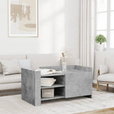 ZNTS Coffee Table Concrete Grey 100x50x50 cm Engineered Wood 848363