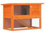 Outdoor Rabbit Hutch Small Animal House Pet Cage 1 Door Wood 170158