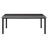 9 Piece Garden Dining Set Black 3060051