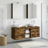 Bathroom Furniture Set 5 pcs Smoked Oak 3406715