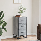 Sideboard Grey Sonoma 35.5x35x76 cm Engineered Wood and Metal 848947