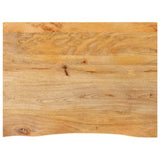 Table Top Live Edge 70x60x2.5 cm Solid Wood Mango 370451