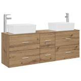 Bathroom Cabinet Set 3 pcs Artisan Oak 53 x 34.5 x 63 cm 3405866