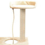 Cat Tree with Sisal Scratching Posts 150 cm Beige 170487