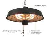 Adjustable Power 1000/2500W Infrared Halogen Electric Patio Light Heater, Ceiling Hanging Mount T3398P377730