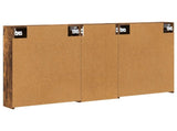 Bathroom Cabinet Set 3 pcs 130 x 14.5 x 70 cm Engineered wood 3403764