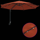 Garden Parasol Manual Terracotta 248 x 248 x 148 cm 42003248