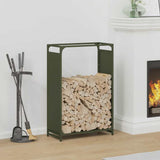 Firewood Rack Olive Green 60x28x90 cm Cold-rolled steel 864214