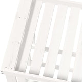 Outdoor Log Holder White 108x52x74 cm Solid Wood Pine 822632
