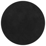 Rug HUARTE Short Pile Soft and Washable Black 160 cm 375125