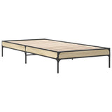 Bed Frame Sonoma Oak 80 x 200 cm Engineered Wood 8009125
