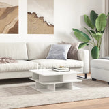 ZNTS Coffee Table White 70x70x29 cm Engineered Wood 840744