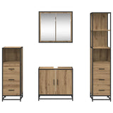 Bathroom Furniture Set 4 pcs Artisan Oak Engineered Wood 3402376